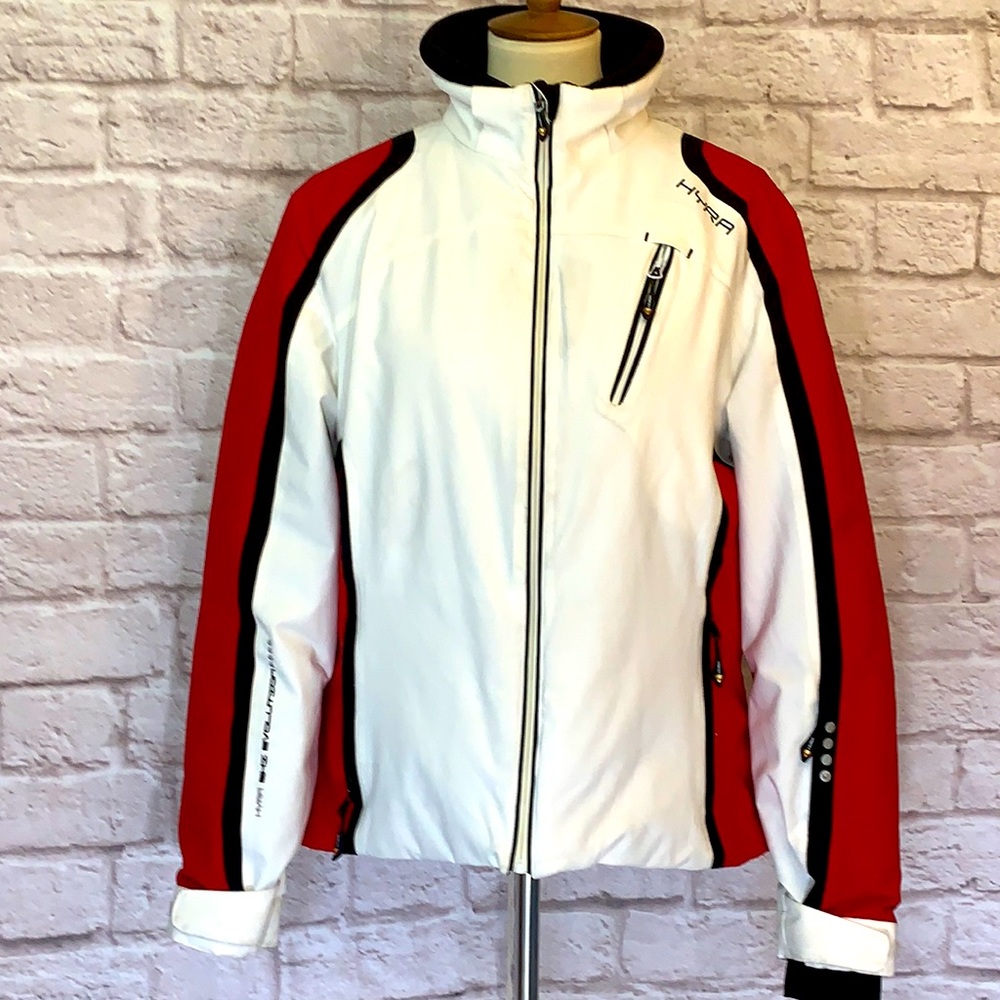 Hyra White/red/black ski jacket size US XL / M (8-10)